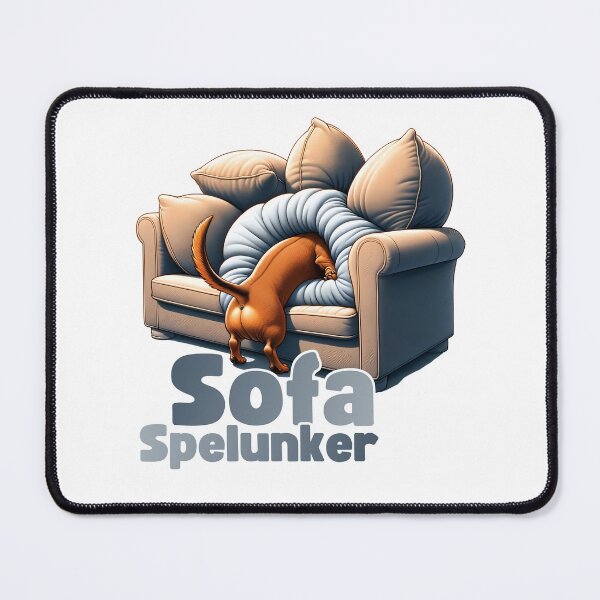 Item preview, Sofa Spelunker - Dachshund Adventure Tee designed and sold by hijackhippo.