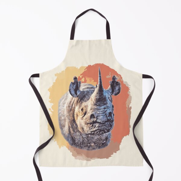 Item preview, Black Rhino Line & Wash Watercolor for Rhino Fans designed and sold by Scotch Macaskill.