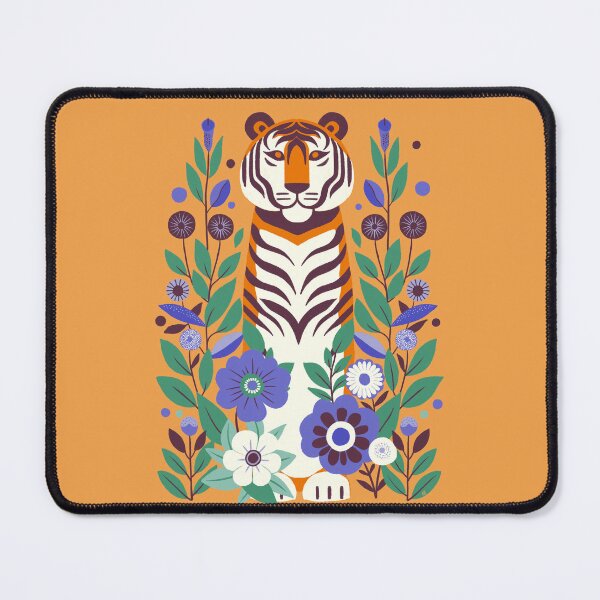 Item preview, Majestic Tiger with Flowers designed and sold by Itouchedabee.