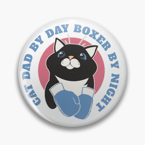 Item preview, Cat dad by day boxer by night designed and sold by BritishDelights.