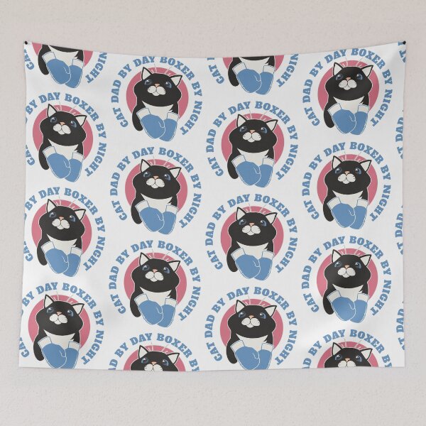 Item preview, Cat dad by day boxer by night designed and sold by BritishDelights.