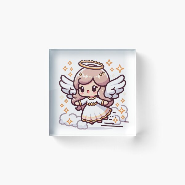 Item preview, Kawaii Pleasant Angel With A Shimmering Tiara designed and sold by CanvasCutie.