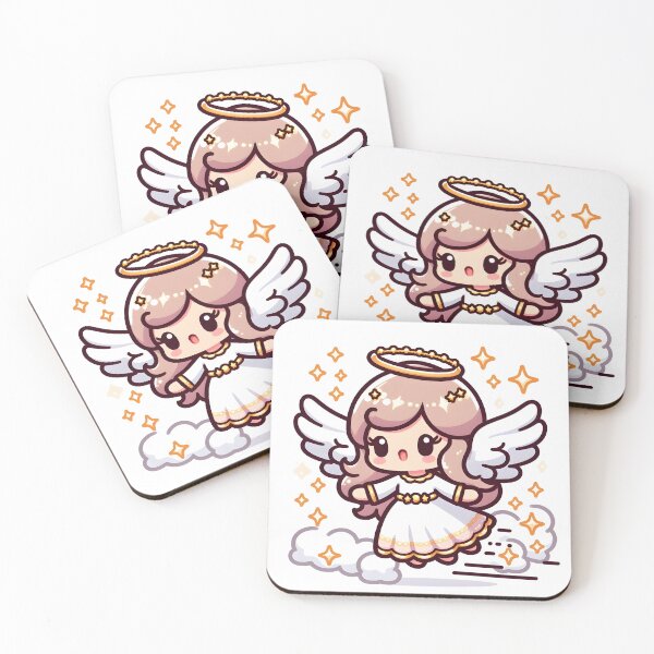 Item preview, Kawaii Pleasant Angel With A Shimmering Tiara designed and sold by CanvasCutie.