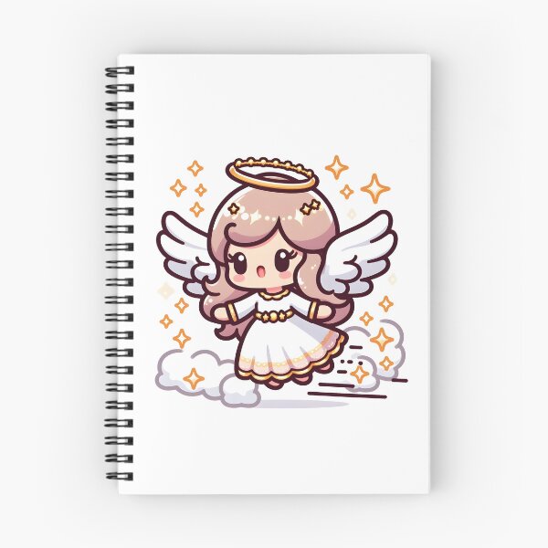 Item preview, Kawaii Pleasant Angel With A Shimmering Tiara designed and sold by CanvasCutie.