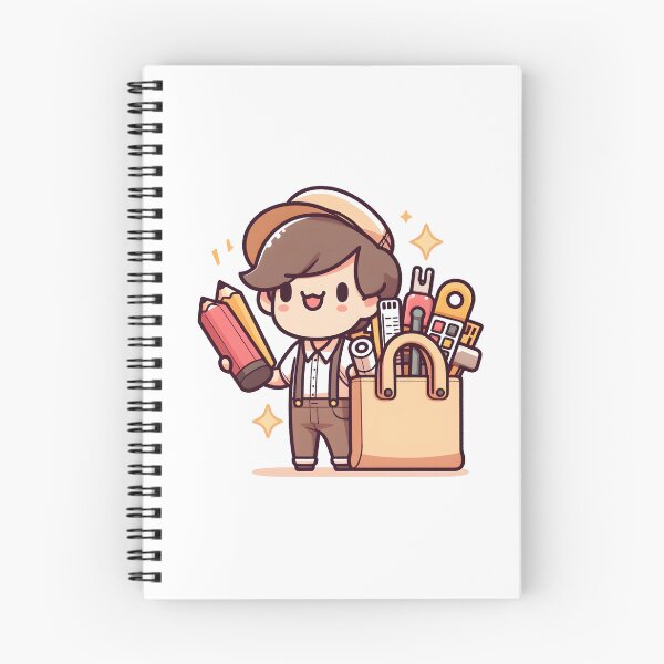 Item preview, Kawaii Graphic Designer Wearing A Tote Bag With Design Tools Print designed and sold by CanvasCutie.