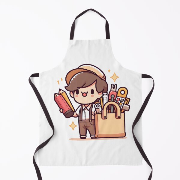 Item preview, Kawaii Graphic Designer Wearing A Tote Bag With Design Tools Print designed and sold by CanvasCutie.