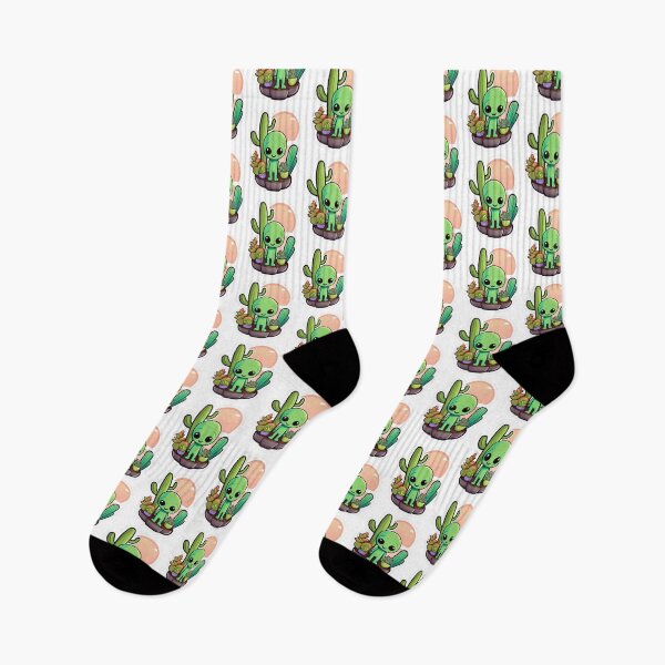Item preview, Cute Alien with Cactus and Succulents designed and sold by Previsionart.