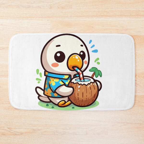 Item preview, Kawaii Parrot With Hawaiian Shirt designed and sold by CanvasCutie.