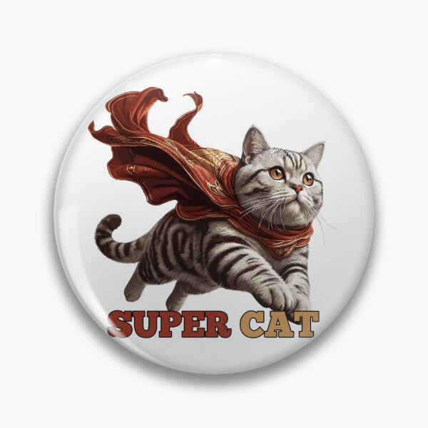 Item preview, Super cat British Shorthair BKH tabby gift designed and sold by Pineapple-Tree.