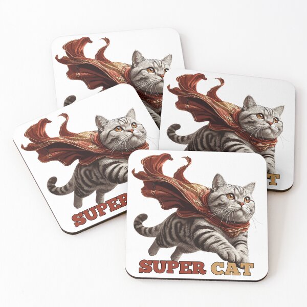 Item preview, Super cat British Shorthair BKH tabby gift designed and sold by Pineapple-Tree.