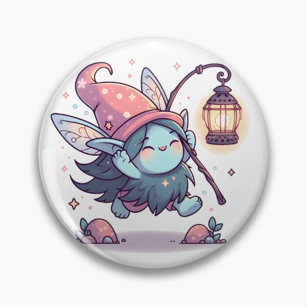 Item preview, Kawaii Enchanting Troll With Fairy Lantern designed and sold by CanvasCutie.