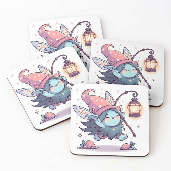 Item preview, Kawaii Enchanting Troll With Fairy Lantern designed and sold by CanvasCutie.