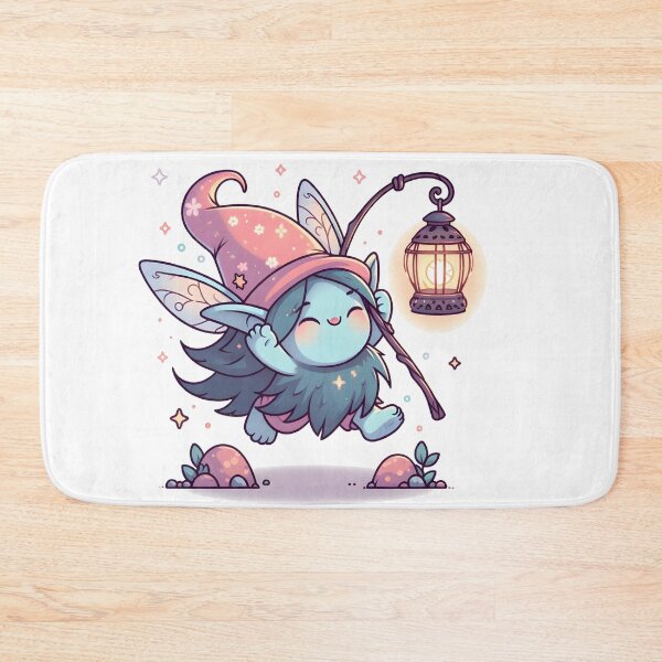Item preview, Kawaii Enchanting Troll With Fairy Lantern designed and sold by CanvasCutie.