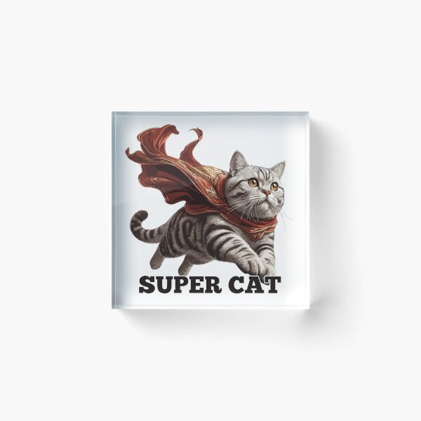 Item preview, Super cat British Shorthair BKH tabby gift designed and sold by Pineapple-Tree.