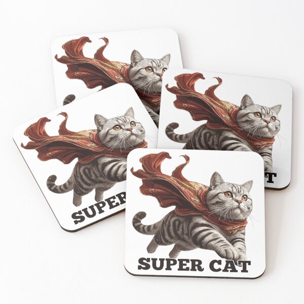 Item preview, Super cat British Shorthair BKH tabby gift designed and sold by Pineapple-Tree.