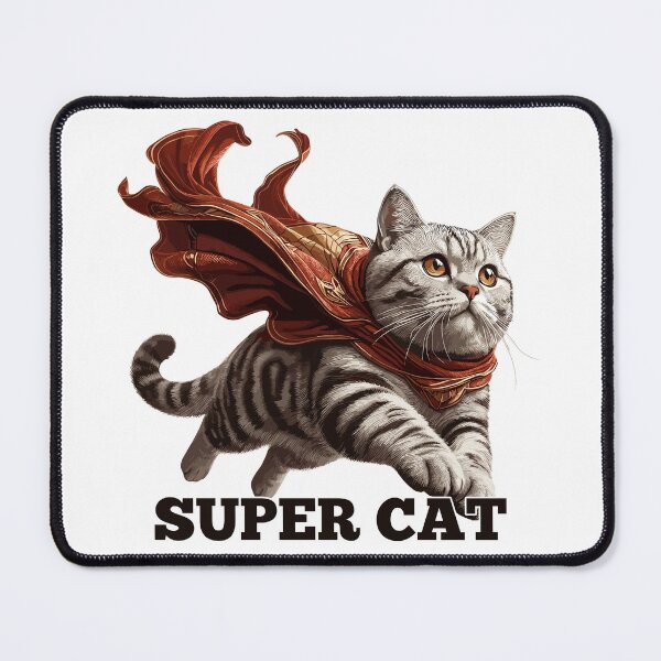 Item preview, Super cat British Shorthair BKH tabby gift designed and sold by Pineapple-Tree.