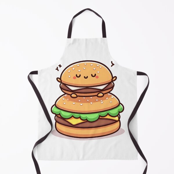 Item preview, Kawaii Burger Balancing On Burger Bun designed and sold by CanvasCutie.