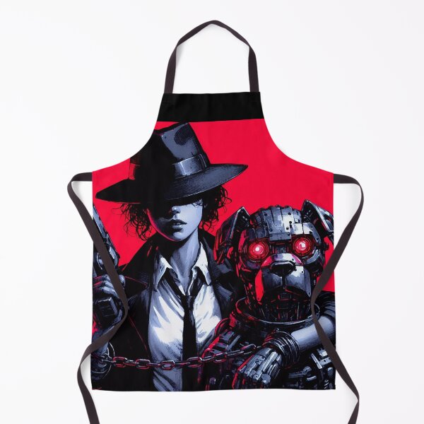 Item preview, Cyberpunk mafia girl with dog designed and sold by RESToRAPTOR.