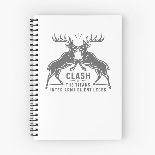 Item preview, CLASH OF THE TITANS: Antlers Lock in Black and White Silence designed and sold by SplashTastic.