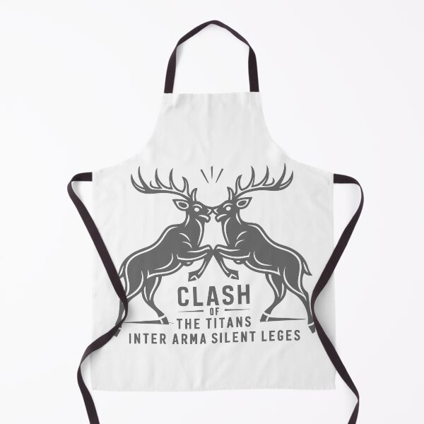 Item preview, CLASH OF THE TITANS: Antlers Lock in Black and White Silence designed and sold by SplashTastic.