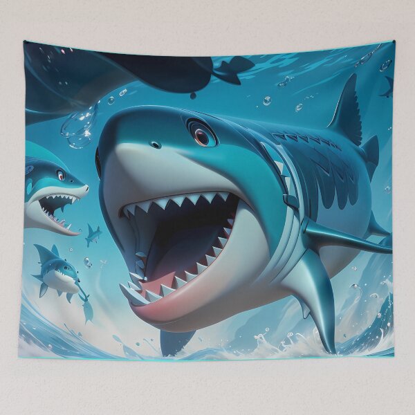 Item preview, Shark cartooni  designed and sold by Juliet  Thomas.