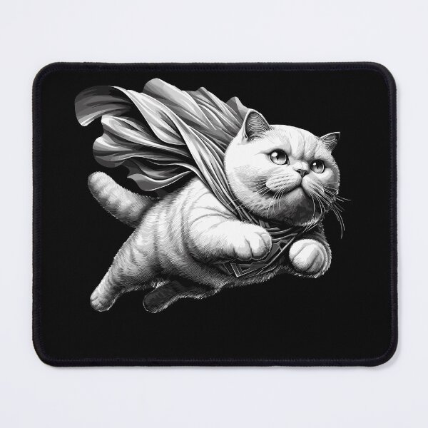 Item preview, Super cat BKH white British Shorthair gift designed and sold by Pineapple-Tree.