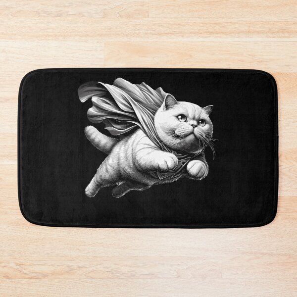 Item preview, Super cat BKH white British Shorthair gift designed and sold by Pineapple-Tree.