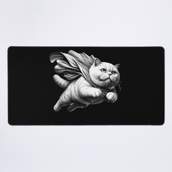 Item preview, Super cat BKH white British Shorthair gift designed and sold by Pineapple-Tree.