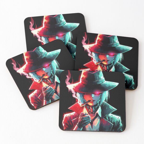 Item preview, Cyberpunk mafia girl with cigar designed and sold by RESToRAPTOR.