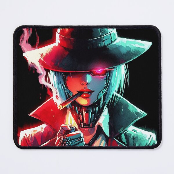 Item preview, Cyberpunk mafia girl with cigar designed and sold by RESToRAPTOR.