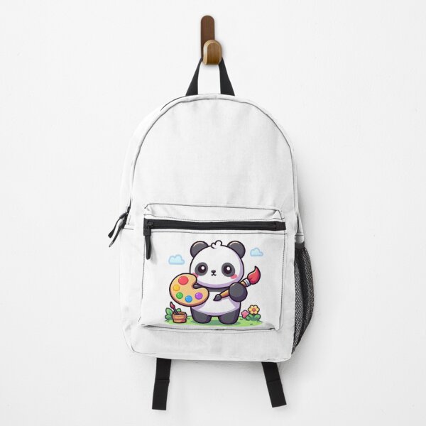 Item preview, Kawaii Panda With Painter'S Palette designed and sold by CanvasCutie.