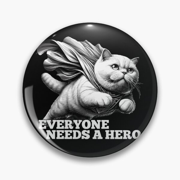 Item preview, Super Cat Hero BKH white British Shorthair Gift designed and sold by Pineapple-Tree.