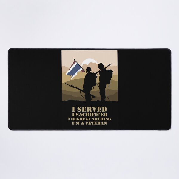 Item preview, I Served I Sacrificed I Regreat Nothing I'm A Veteran designed and sold by KewaleeTee.