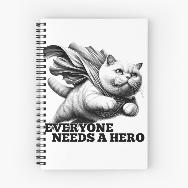 Item preview, Super Cat Hero BKH white British Shorthair Gift designed and sold by Pineapple-Tree.