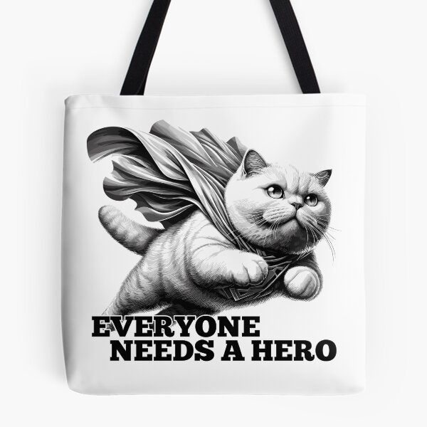 Item preview, Super Cat Hero BKH white British Shorthair Gift designed and sold by Pineapple-Tree.