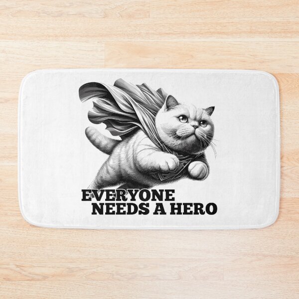 Item preview, Super Cat Hero BKH white British Shorthair Gift designed and sold by Pineapple-Tree.