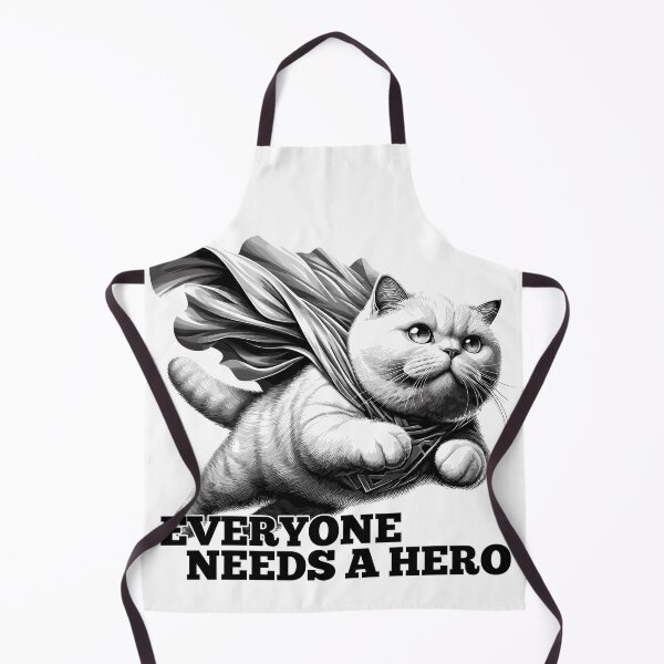 Item preview, Super Cat Hero BKH white British Shorthair Gift designed and sold by Pineapple-Tree.