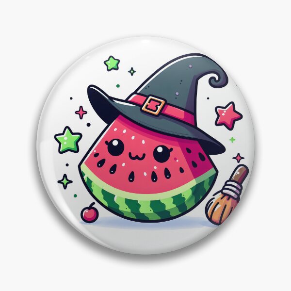 Item preview, Kawaii Witchy Watermelon designed and sold by CanvasCutie.