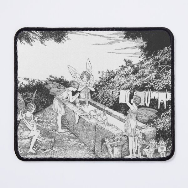 Item preview, Vintage Art : fairies washing up designed and sold by Shloo.