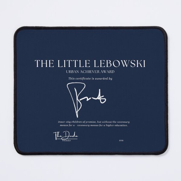 Item preview, The Little Lebowski Urban Achiever Award designed and sold by VHSclub1990.
