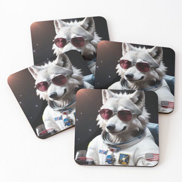 Item preview, Chilled Space Wolf Coasters designed and sold by Sidney Graf.