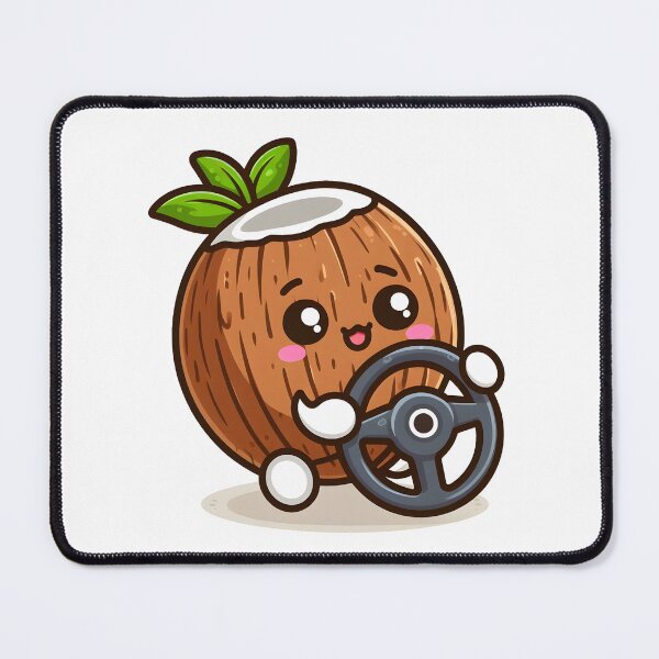 Item preview, Kawaii Coconut: Steering Wheel designed and sold by CanvasCutie.
