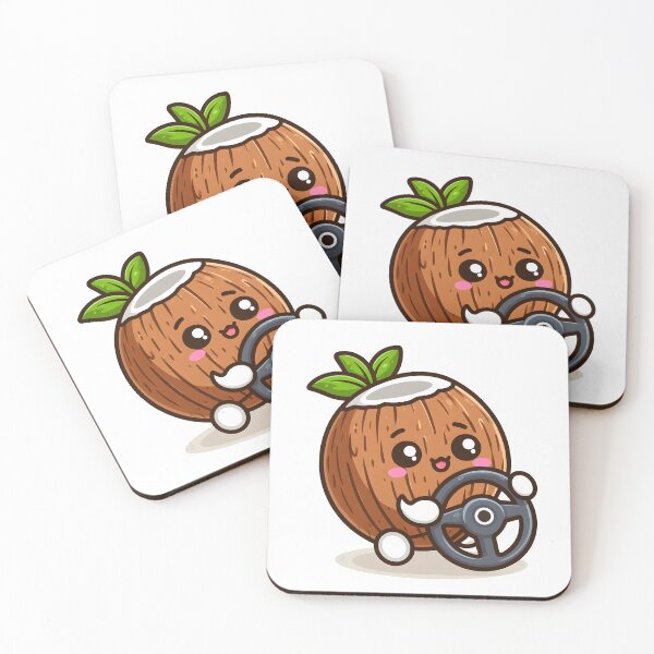 Item preview, Kawaii Coconut: Steering Wheel designed and sold by CanvasCutie.