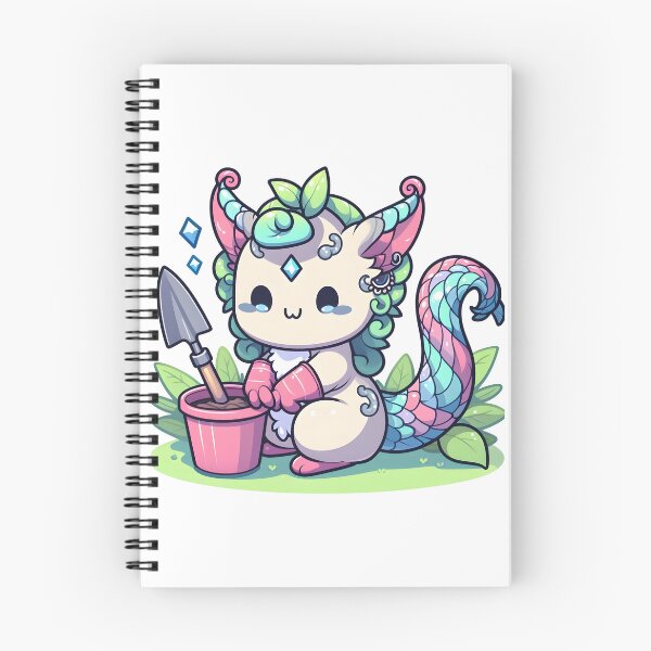 Item preview, Kawaii Delightful Chimera With Gardening Gloves Gardening designed and sold by CanvasCutie.