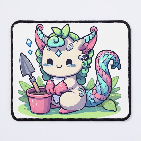 Item preview, Kawaii Delightful Chimera With Gardening Gloves Gardening designed and sold by CanvasCutie.