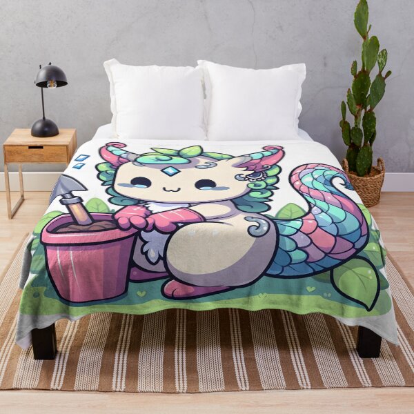 Item preview, Kawaii Delightful Chimera With Gardening Gloves Gardening designed and sold by CanvasCutie.