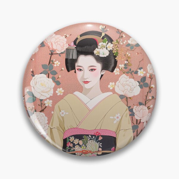 Item preview, Three Japanese Maiko Surrounded By Flowers designed and sold by kansaikate.