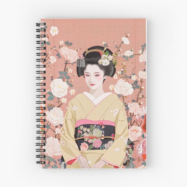 Item preview, Three Japanese Maiko Surrounded By Flowers designed and sold by kansaikate.