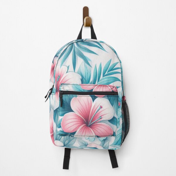 Item preview, Pink and blue hawaiian flower designed and sold by Thedigital91.
