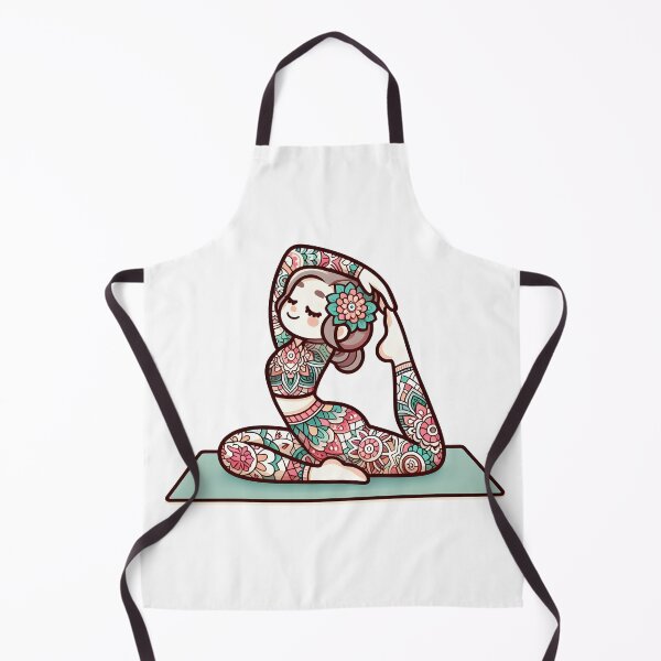 Item preview, Kawaii Yoga Instructor With Mandala-Patterned Leggings designed and sold by CanvasCutie.